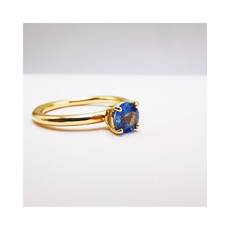 Bague "Origine" Saphir Grand Modèle Or Jaune 750 - 18 carats