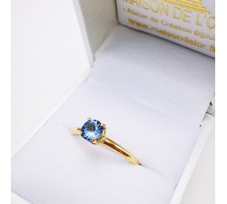Bague "Origine" Saphir Grand Modèle Or Jaune 750 - 18 carats