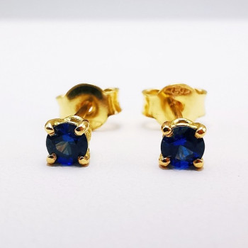 Boucles d'oreilles "Origine" Saphir Petit Modèle Or Jaune 750 - 18 carats