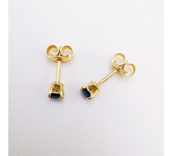 Boucles d'oreilles "Origine" Saphir Petit Modèle Or Jaune 750 - 18 carats