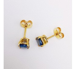 Boucles d'oreilles "Origine" Saphir Grand Modèle Or Jaune 750 - 18 carats
