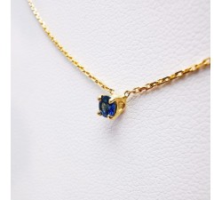 Collier "Origine" Saphir Petit Modèle Or Jaune 750 - 18 carats
