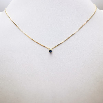 Collier "Origine" Saphir Petit Modèle Or Jaune 750 - 18 carats