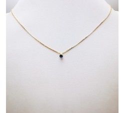 Collier "Origine" Saphir Petit Modèle Or Jaune 750 - 18 carats