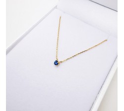 Collier "Origine" Saphir Petit Modèle Or Jaune 750 - 18 carats