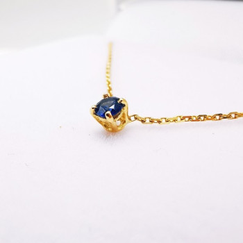 Collier "Origine" Saphir Petit Modèle Or Jaune 750 - 18 carats