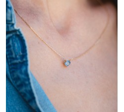 Collier "Origine" Saphir Grand Modèle Or Jaune 750 - 18 carats