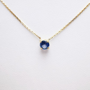 Collier "Origine" Saphir Grand Modèle Or Jaune 750 - 18 carats