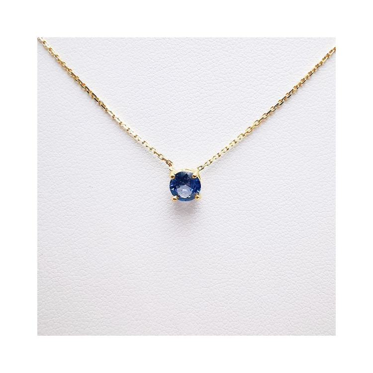 Collier "Origine" Saphir Grand Modèle Or Jaune 750 - 18 carats