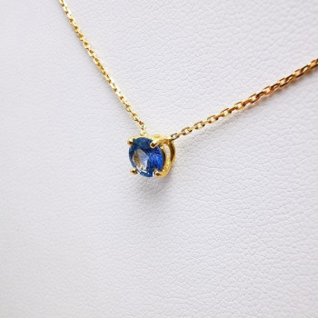 Collier "Origine" Saphir Grand Modèle Or Jaune 750 - 18 carats