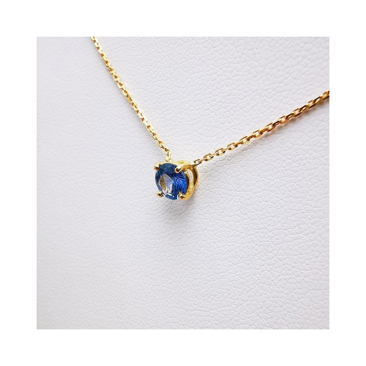 Collier "Origine" Saphir Grand Modèle Or Jaune 750 - 18 carats