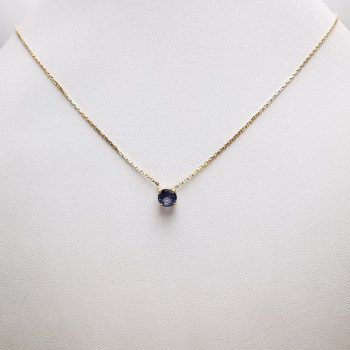 Collier "Origine" Saphir Grand Modèle Or Jaune 750 - 18 carats