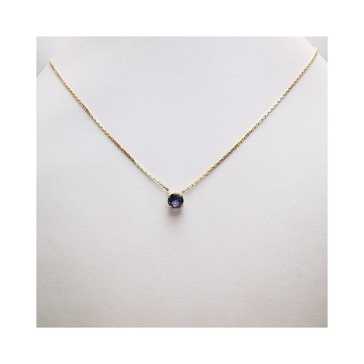 Collier "Origine" Saphir Grand Modèle Or Jaune 750 - 18 carats