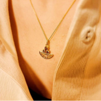 Collier "Féminessence" Or jaune 750 - 18 carats