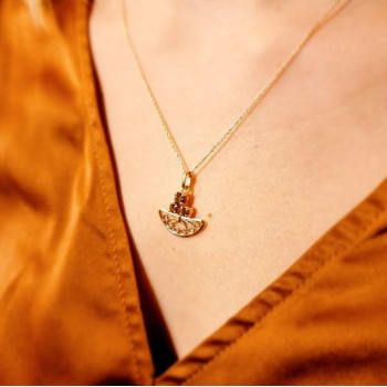 Collier "Féminessence" Or rose 750 - 18 carats
