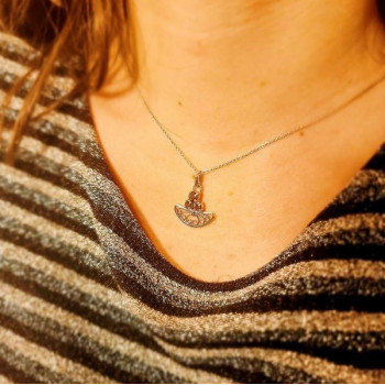 Collier "Féminessence" Or blanc 750 - 18 carats