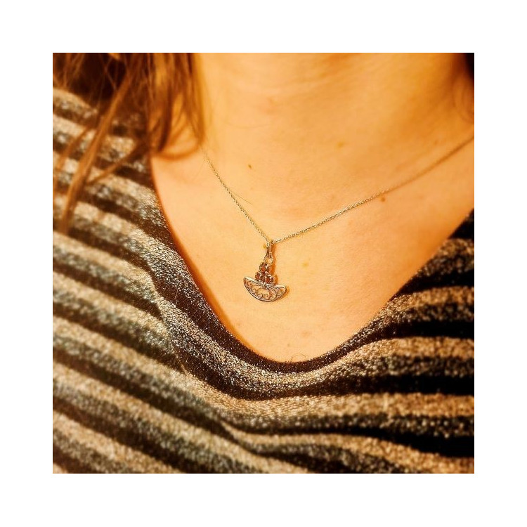 Collier "Féminessence" Or blanc 750 - 18 carats