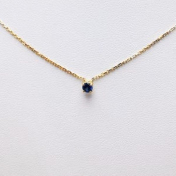 Collier "Origine" Saphir Petit Modèle Or Jaune 750 - 18 carats