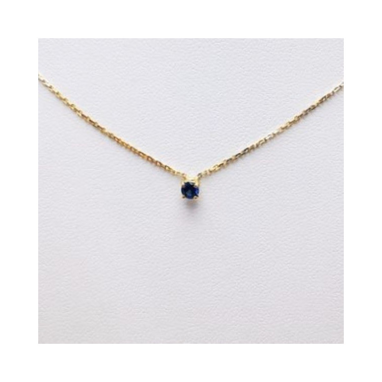 Collier "Origine" Saphir Petit Modèle Or Jaune 750 - 18 carats