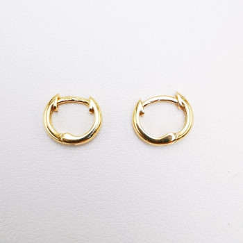 Créoles Petit Modèle Système Charnière Or jaune 750 - 18 carats