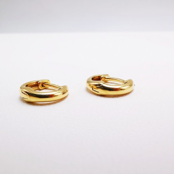 Créoles Petit Modèle Système Charnière Or jaune 750 - 18 carats