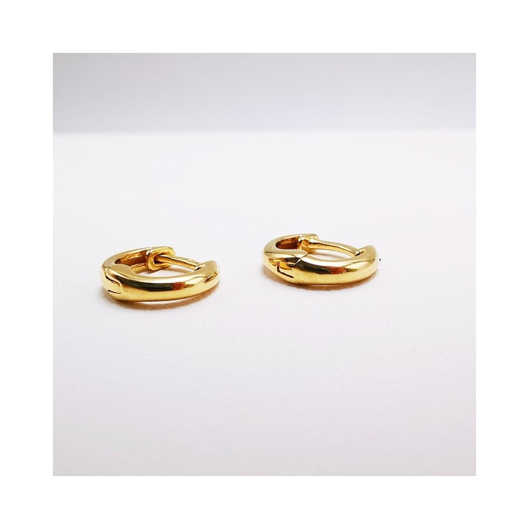 Créoles Petit Modèle Système Charnière Or jaune 750 - 18 carats