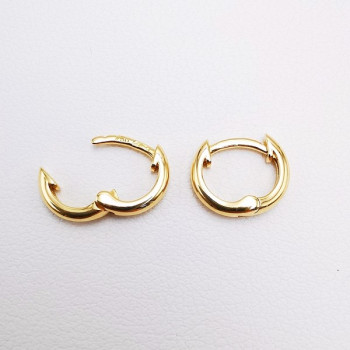 Créoles Petit Modèle Système Charnière Or jaune 750 - 18 carats