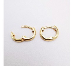 Créoles Petit Modèle Système Charnière Or jaune 750 - 18 carats