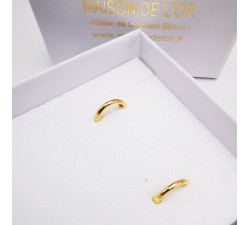 Créoles Moyen Modèle Système Charnière Or jaune 750 - 18 carats