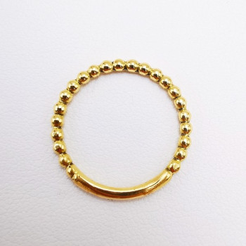 Bague Perlée Boules Or jaune 750 - 18 carats