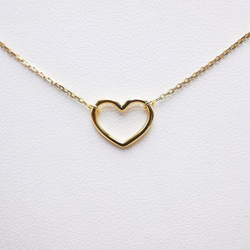Collier Cœur Or Jaune  750 - 18 carats