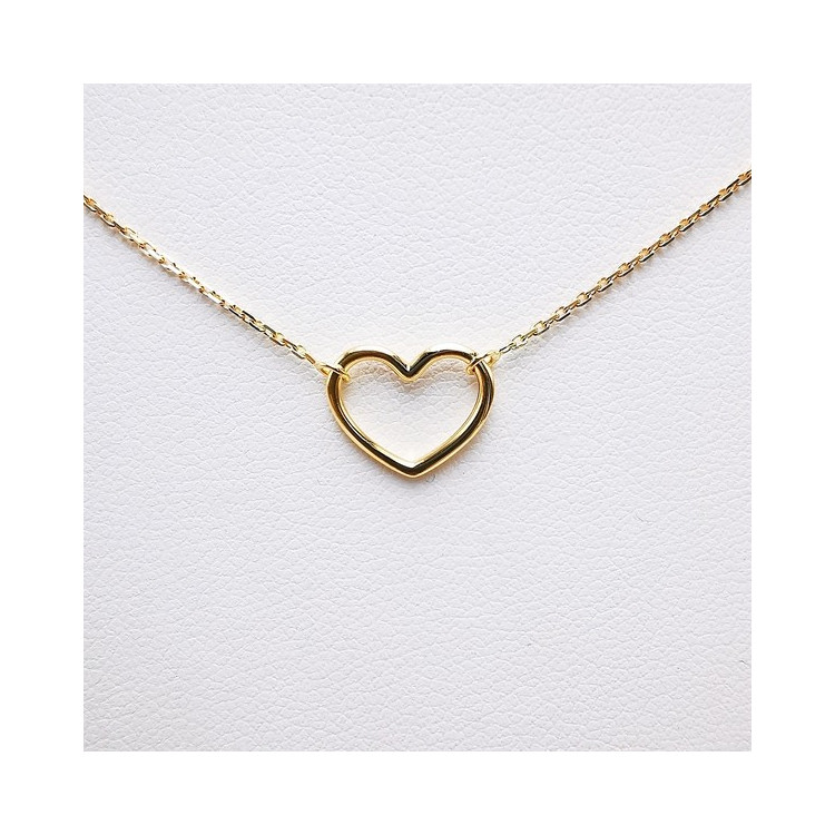 Collier Cœur Or Jaune  750 - 18 carats