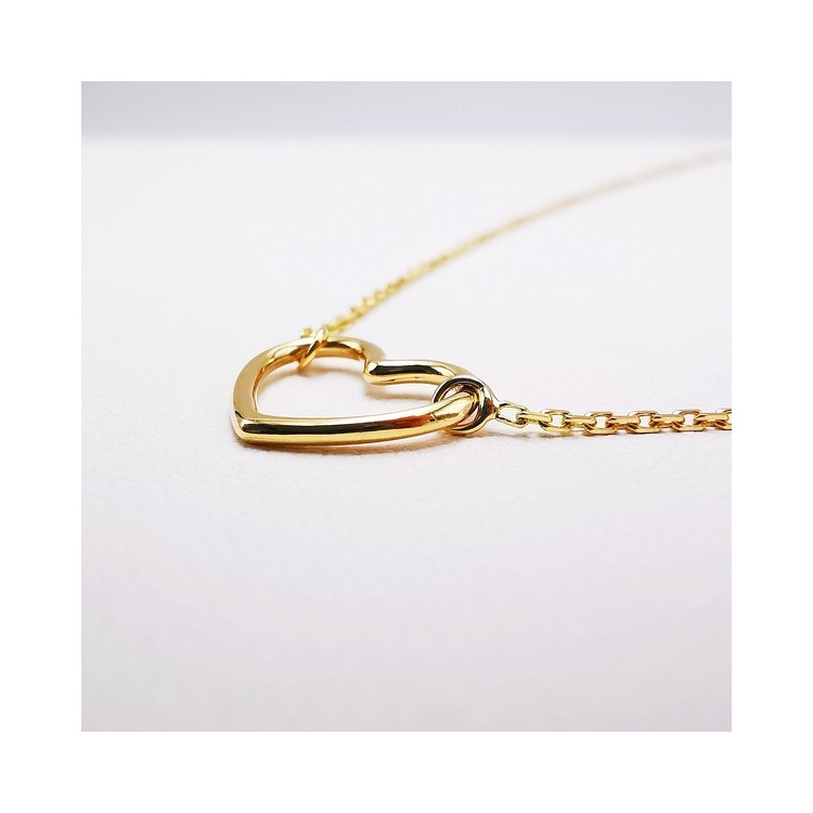 Collier Cœur Or Jaune  750 - 18 carats