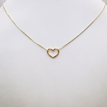 Collier Cœur Or Jaune  750 - 18 carats