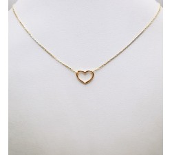 Collier Cœur Or Jaune  750 - 18 carats
