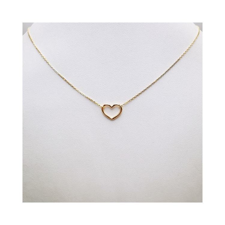 Collier Cœur Or Jaune  750 - 18 carats