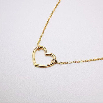 Collier Cœur Or Jaune  750 - 18 carats