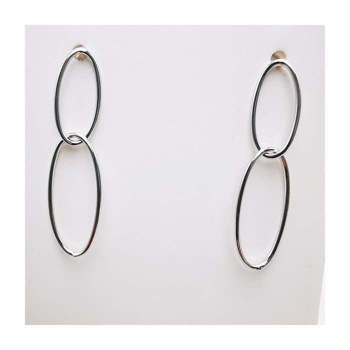 Boucles d'Oreilles "Esmée" Or Blanc 750 - 18 carats