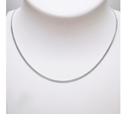 Chaîne 40 cm Maille Gourmette Argent