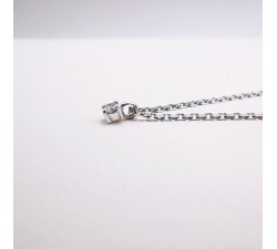 Collier Diamant 0.04 ct Or Blanc 750 - 18 carats