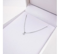 Collier Diamant 0.04 ct Or Blanc 750 - 18 carats