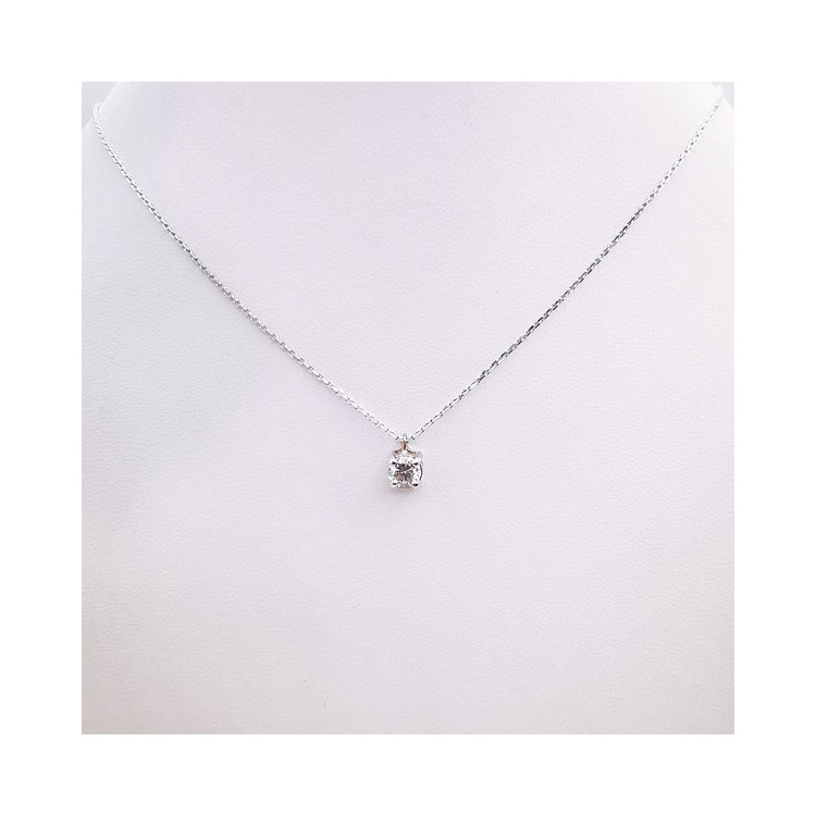 Collier Diamant 0.36 ct Or Blanc 750 - 18 carats