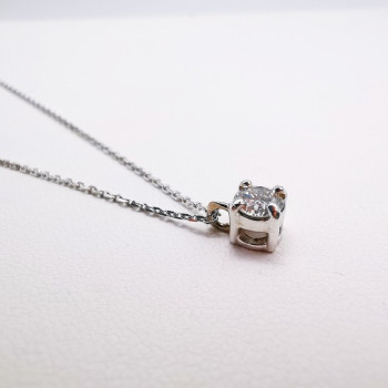 Collier Diamant 0.36 ct Or Blanc 750 - 18 carats