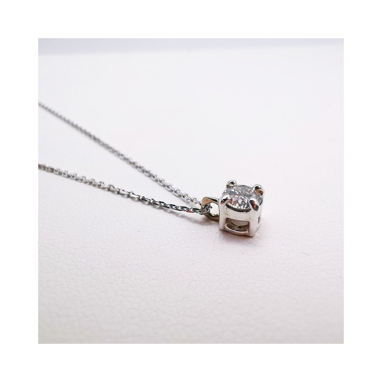 Collier Diamant 0.36 ct Or Blanc 750 - 18 carats