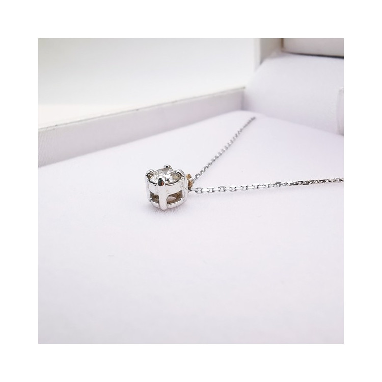 Collier Diamant 0.36 ct Or Blanc 750 - 18 carats