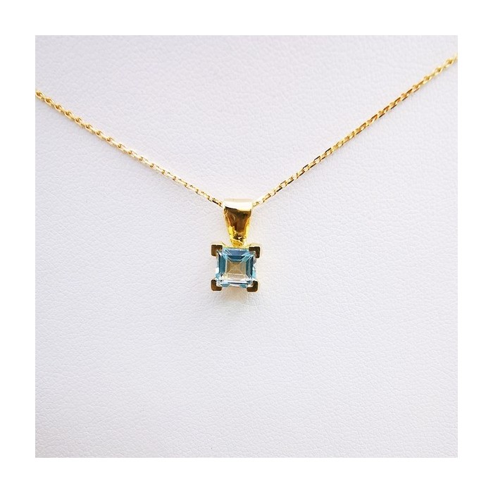 Collier Aigue Marine Or Jaune 750 - 18 carats Collier Aigue Marine Or Jaune 750 - 18 carats