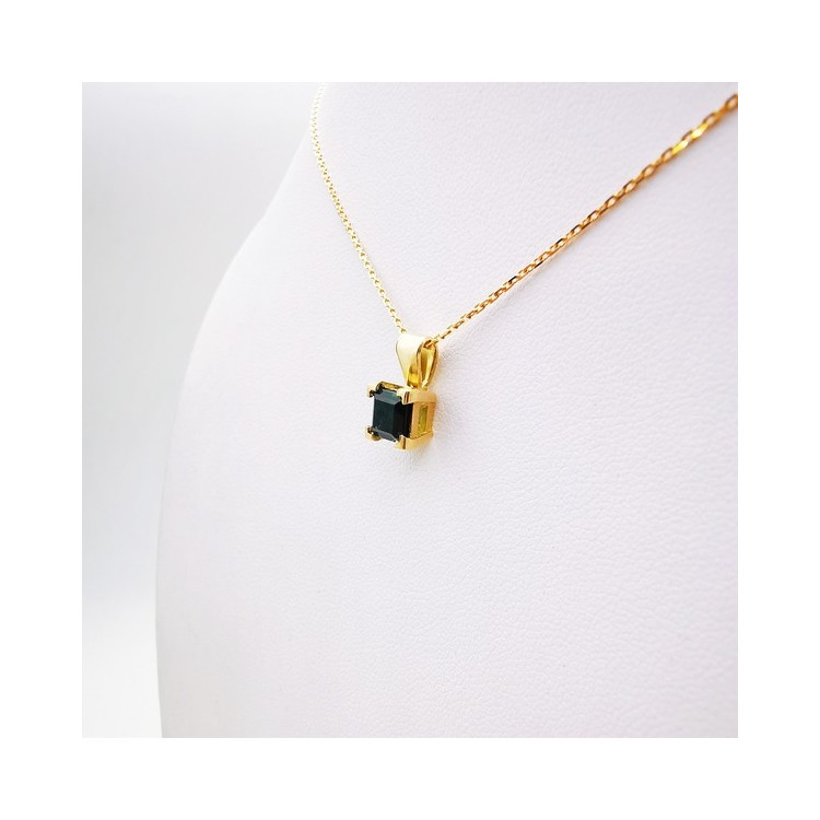 Collier Tourmaline verte Or Jaune 750 - 18 carats