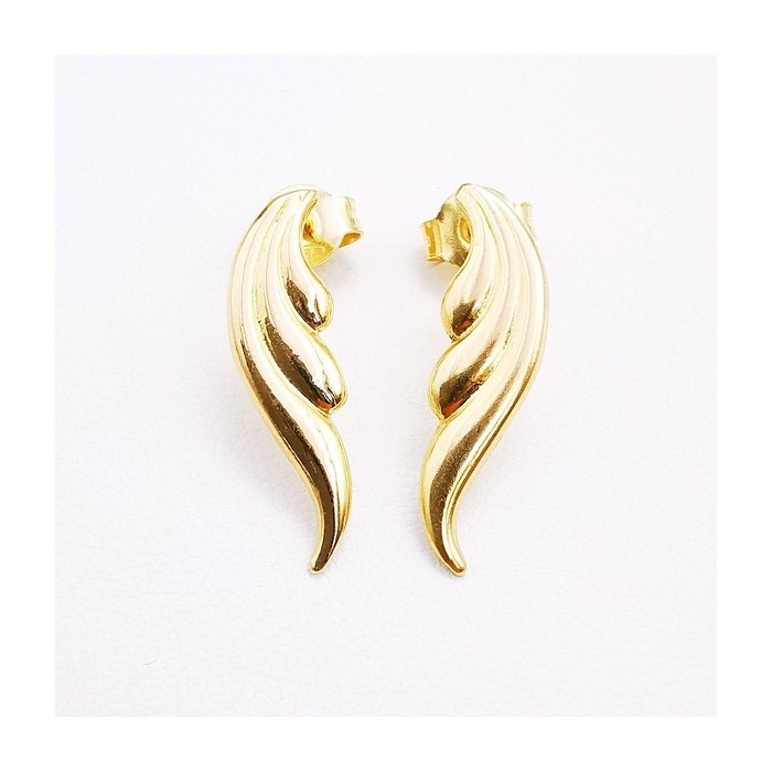 Boucles d'Oreilles Ailes Or Jaune 750 - 18 carats