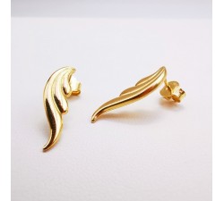 Boucles d'Oreilles Ailes Or Jaune 750 - 18 carats