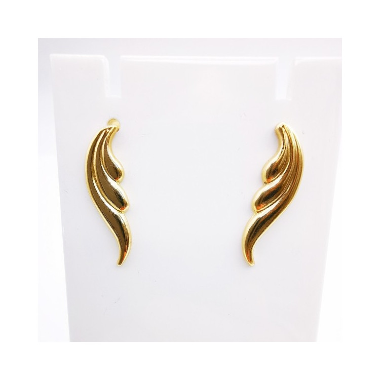 Boucles d'Oreilles Ailes Or Jaune 750 - 18 carats
